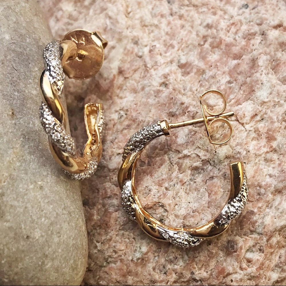 Spiral Icing Earrings - Handmade